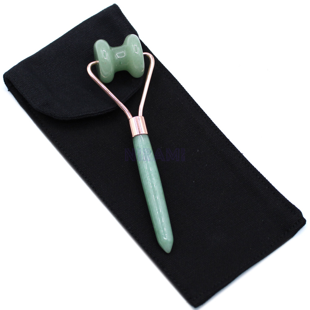 Gua Sha Rodillo Facial de Piedras Preciosas - Jade