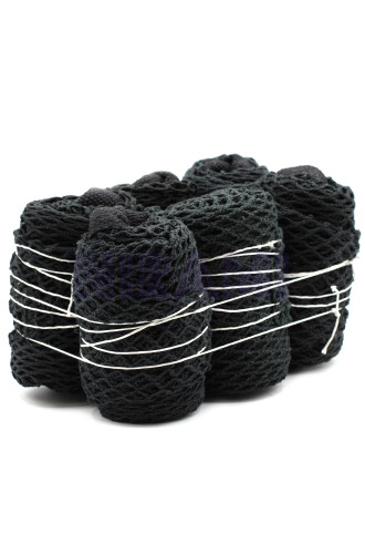 Bolsa de Malla de Algodón Puro - Negro