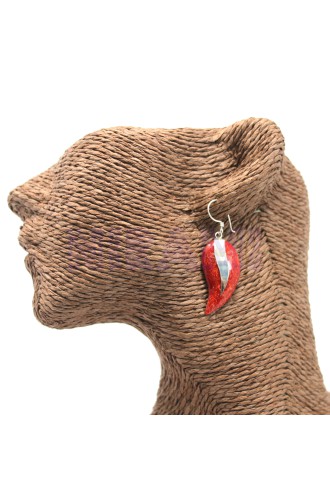 Coral style 925 silver earring - Handles