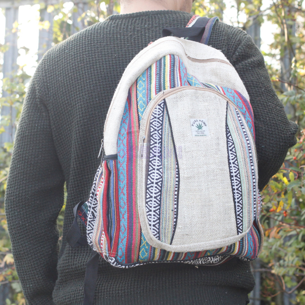 Mochila Grande - Cáñamo y algodón (Surtido)
