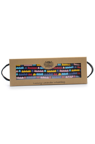 Bolsa de trigo de lavanda de lujo en caja de regalo - Rainbow Clouds