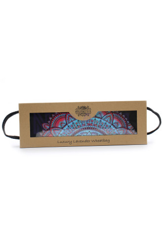 Bolsa de trigo de lavanda de lujo en caja de regalo - Mandala