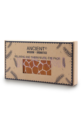 Almohada para los ojos de algodón natural lavanda y juco en caja de r…