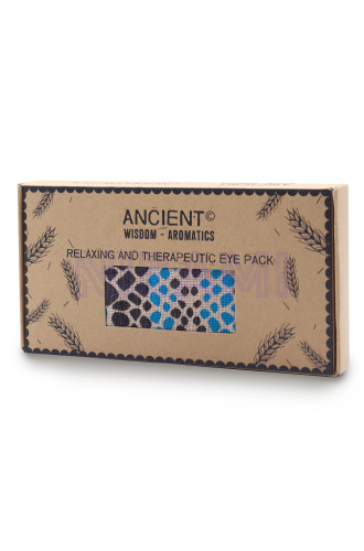 Almohada para los ojos de algodón natural lavanda y juco en caja de r…