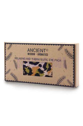 Almohada para los ojos de algodón natural lavanda y juco en caja de r…