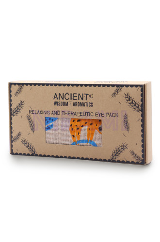 Almohada para los ojos de algodón natural lavanda y juco en caja de r…