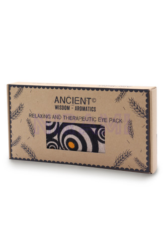 Almohada para los ojos de algodón natural lavanda y juco en caja de r…