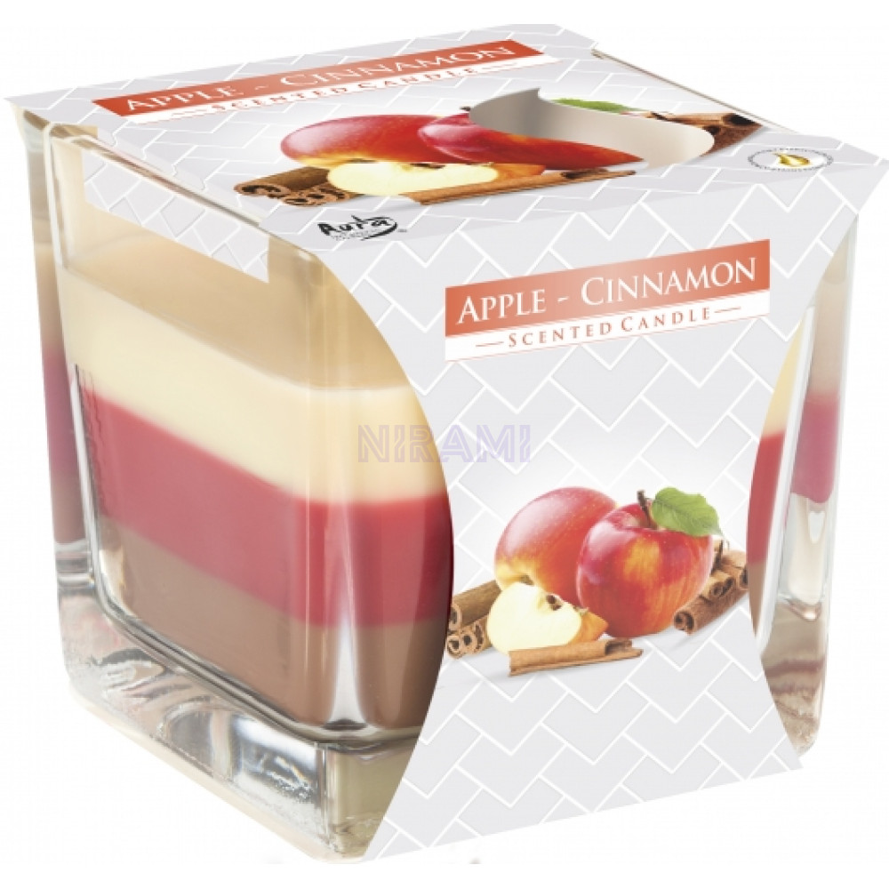 Manzana y Canela - Vela Tarro Arcoíris 