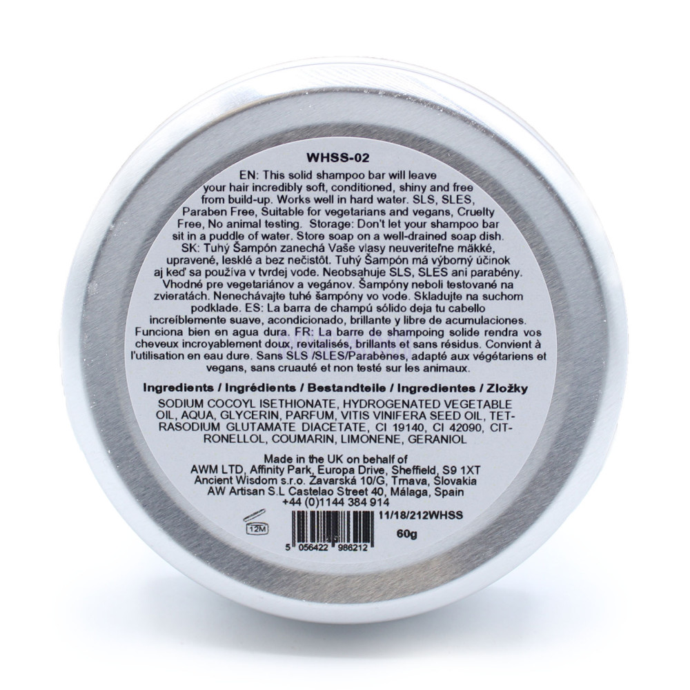 Champú sólido Wild Hare -  no frizz - Aloe Vera