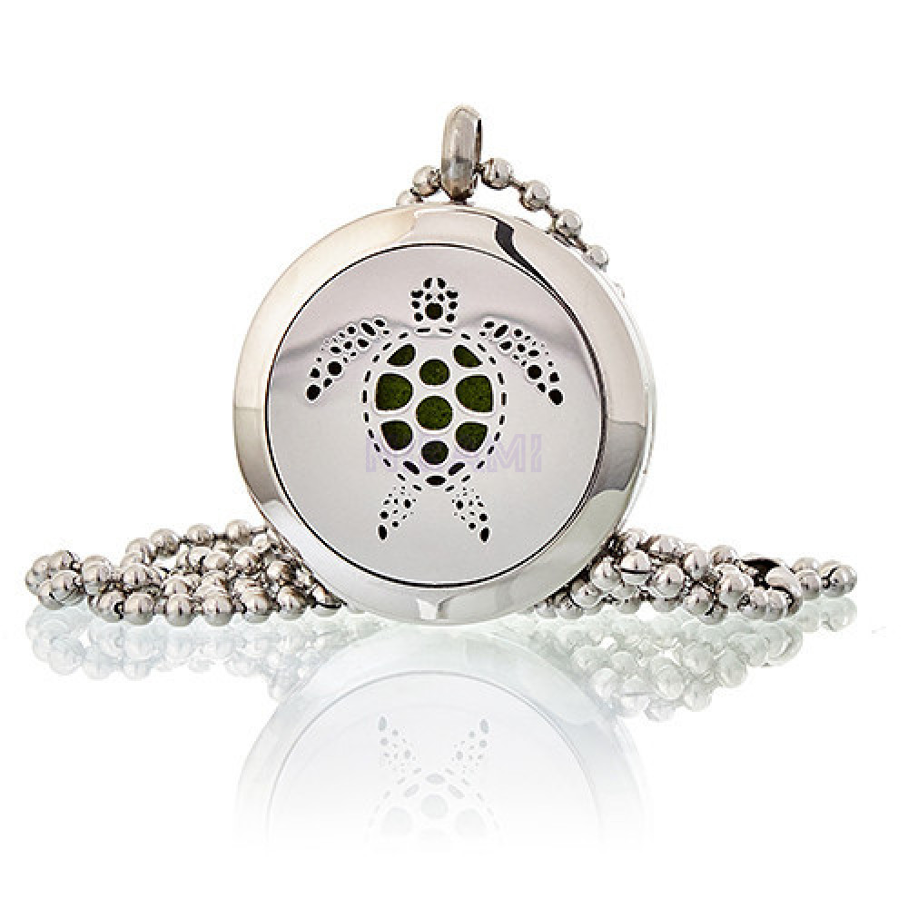 Aromatherapy Diffuser Necklace 25mm - Tortoise