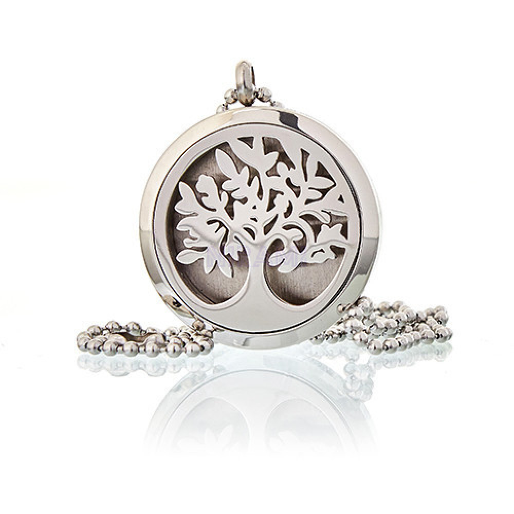 Aromatherapy diffuser necklace 30mm - Tree of life