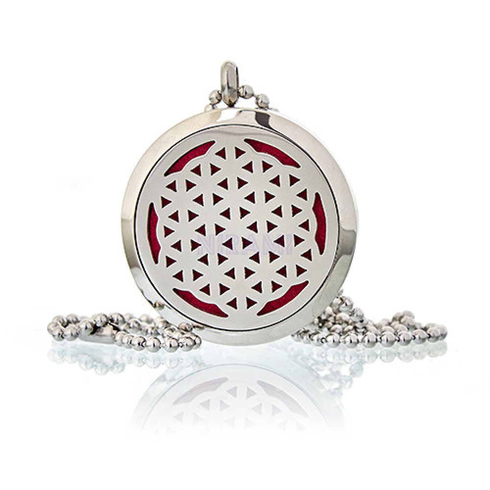 Aromatherapy diffuser necklace 30mm - Soap Flower for Life