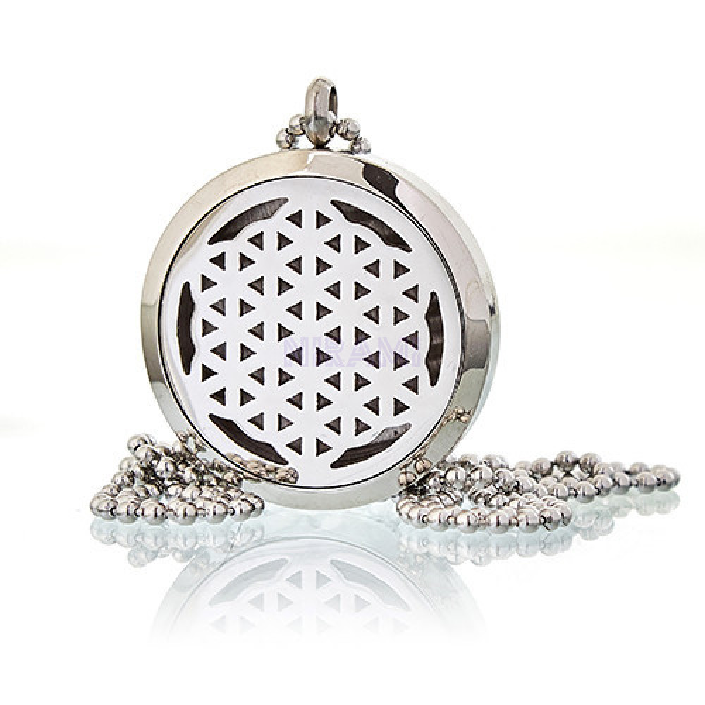 Aromatherapy diffuser necklace 30mm - Soap Flower for Life