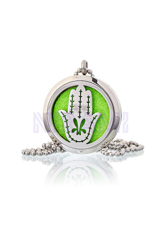 Collar difusor de aromaterapia 30mm - Mano de Fatima