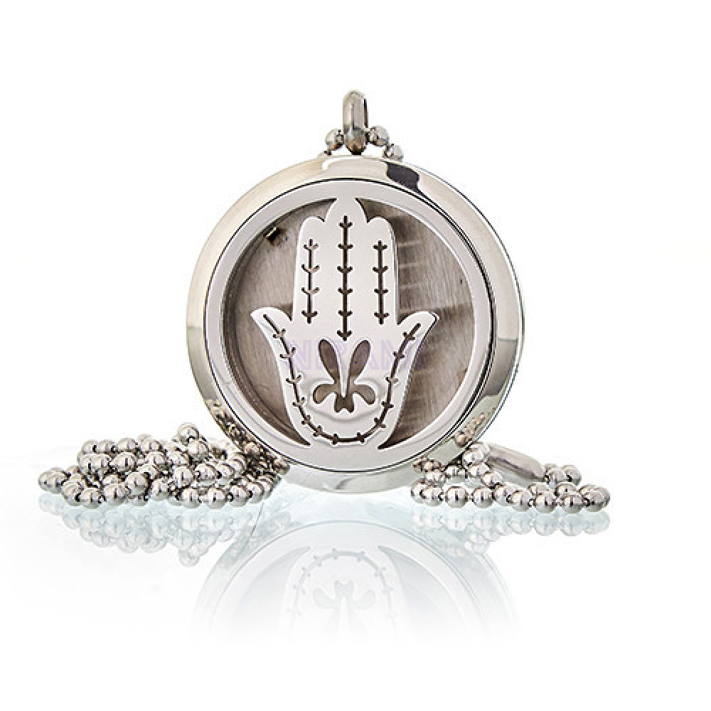 Collar difusor de aromaterapia 30mm - Mano de Fatima