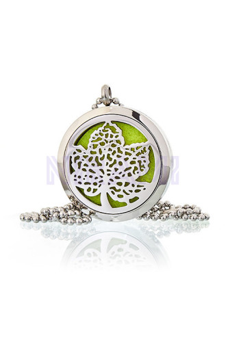 Aromatherapy Diffuser Necklace 30mm - Leaf