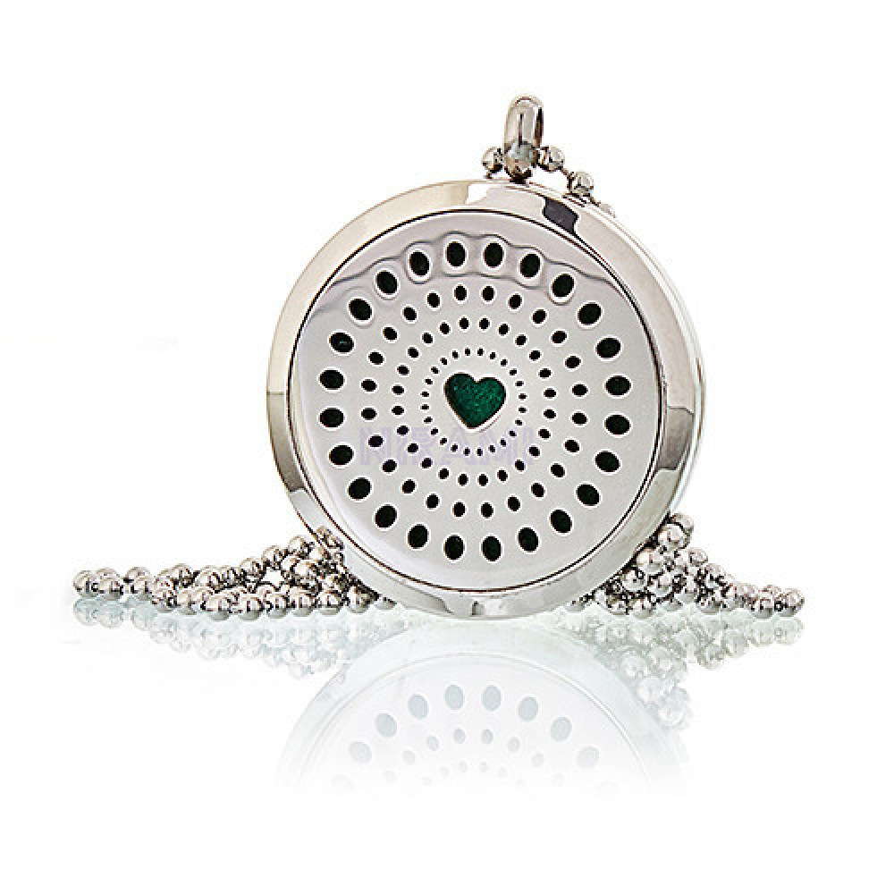 Aromatherapy Diffuser Necklace 30mm - Diamond Heart