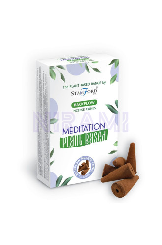 Meditación - Conos de Incienso Premium de Reflujo a Base de Plantas 