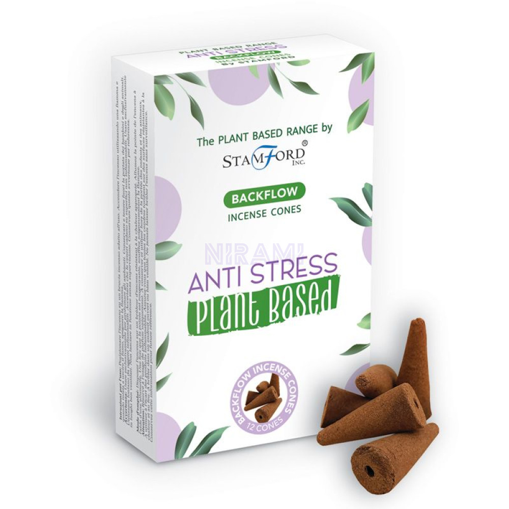 Antiestrés - Conos de Incienso Premium de Reflujo a Base de Plantas 