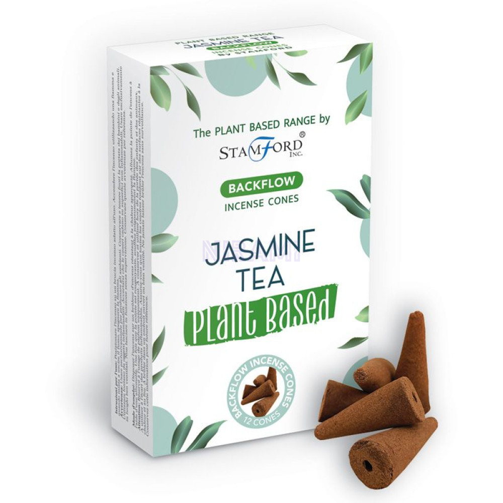  Jasmine Tea - Premium Plant Based Backflow Incense Cones