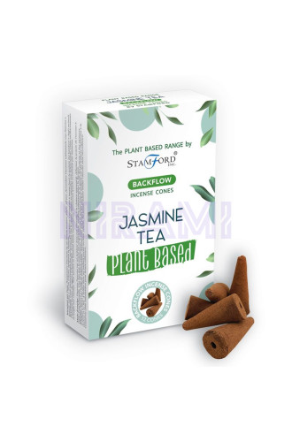  Jasmine Tea - Premium Plant Based Backflow Incense Cones