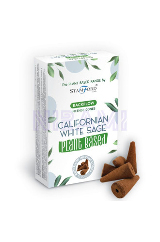  Salvia Blanca - Conos de Incienso Premium de Reflujo a Base de Planta…