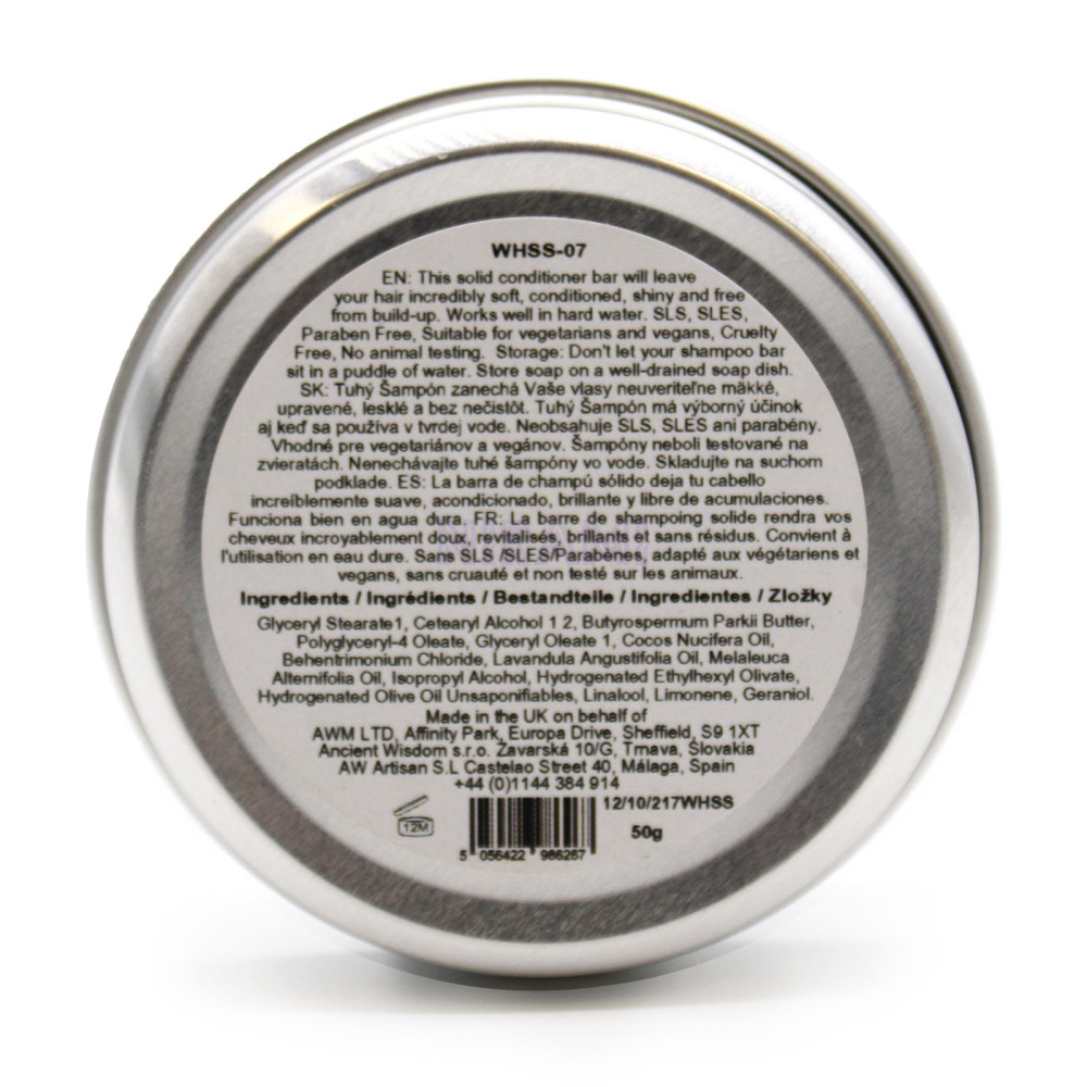 Champú Sólido Wild Hare - Conditioner - Lavanda y Árbol de Té