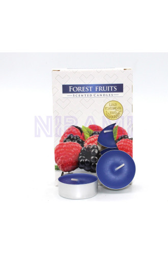 1x Set de 6 Velas de Té Perfumadas - Frutas del Bosque