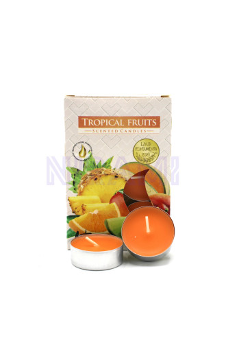 1x Set de 6 Velas de Té Perfumadas - Fruta tropical