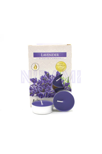 Set de 6 Velas de Té Perfumadas - Lavanda