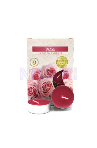 1x Set de 6 Velas de Té Perfumadas - Rose