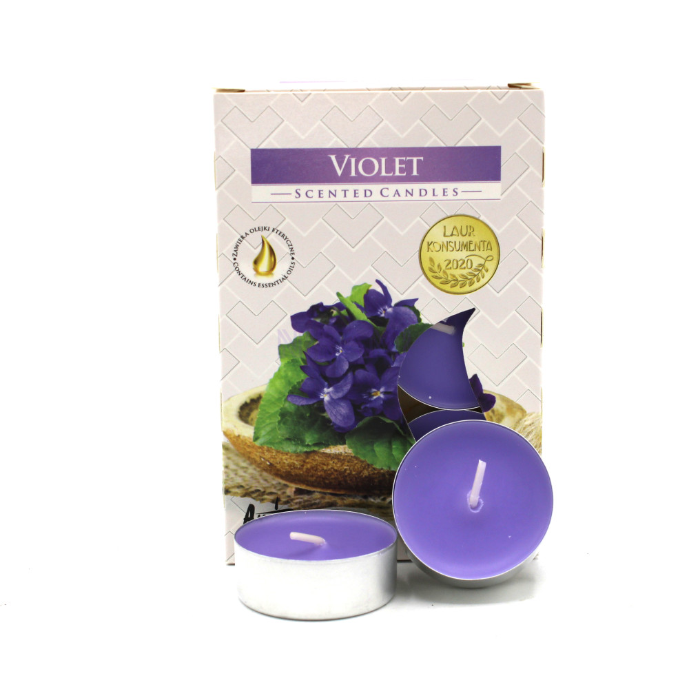 1x Set de 6 Velas de Té Perfumadas - Violeta