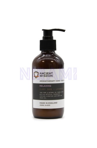 Loción para manos y cuerpo de salvia esclarea y lavanda 250 ml