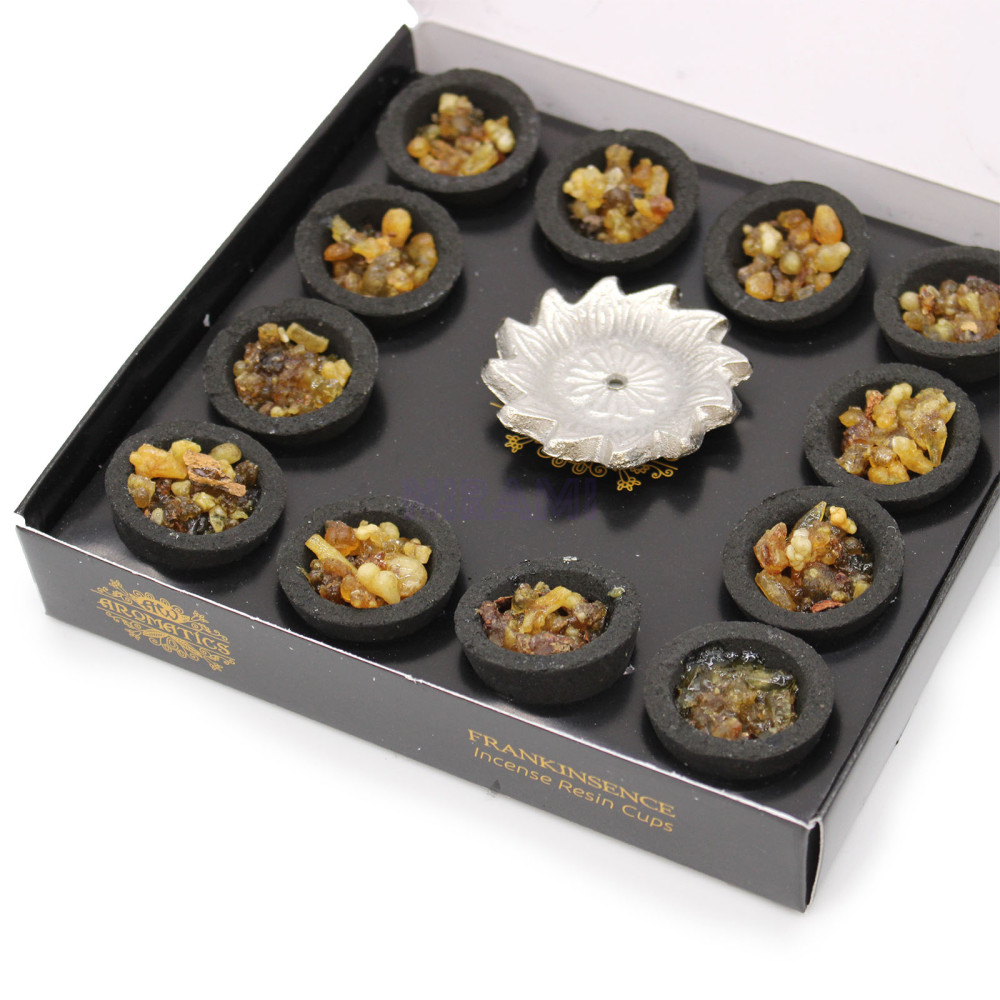 Frankincense - Box of 12 resin cups 