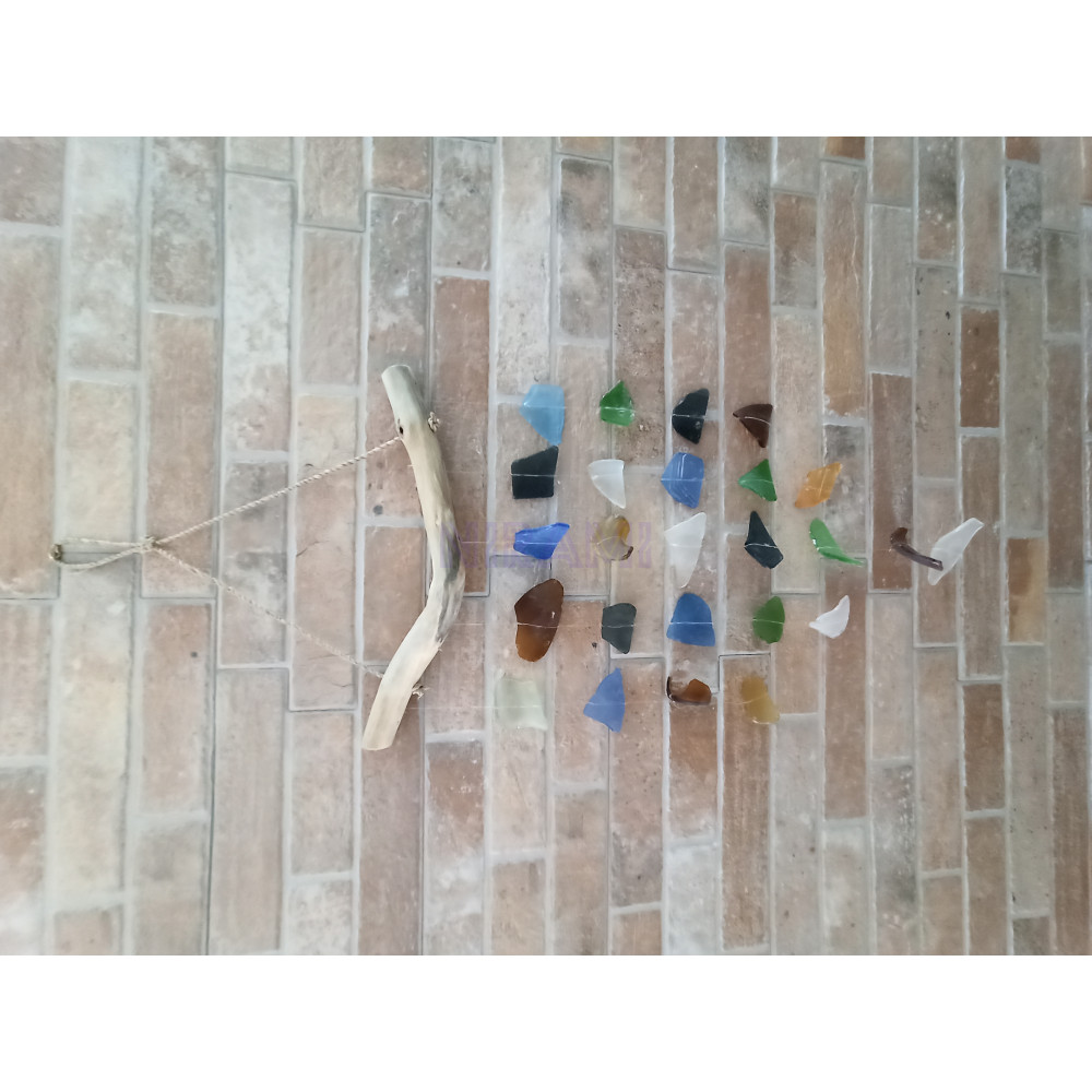 Simple Hanging Five Strings Wind Chime - Multicolored
