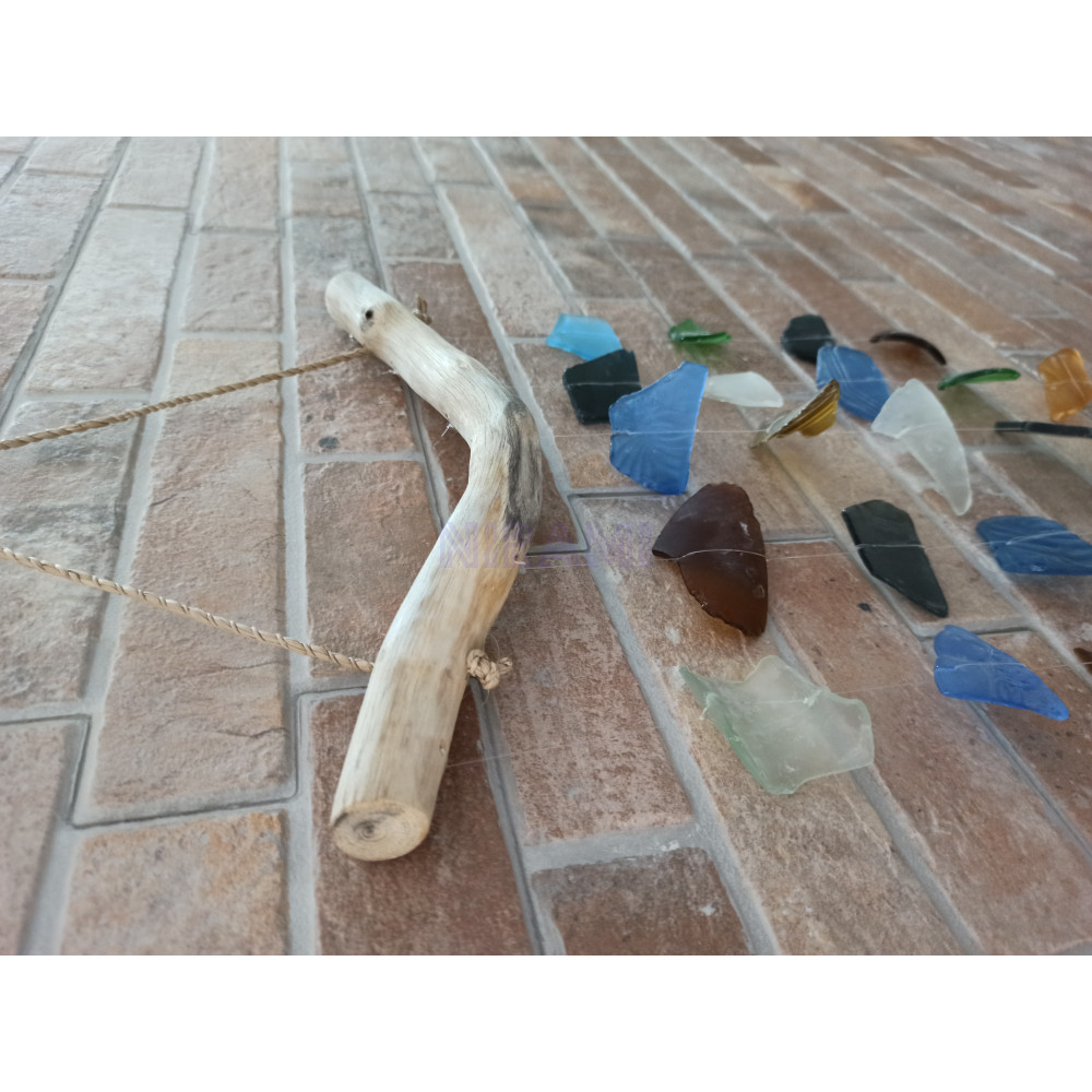 Simple Hanging Five Strings Wind Chime - Multicolored