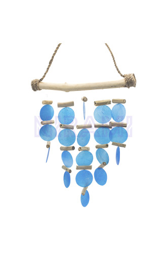 Carillón de madera flotante - Azul