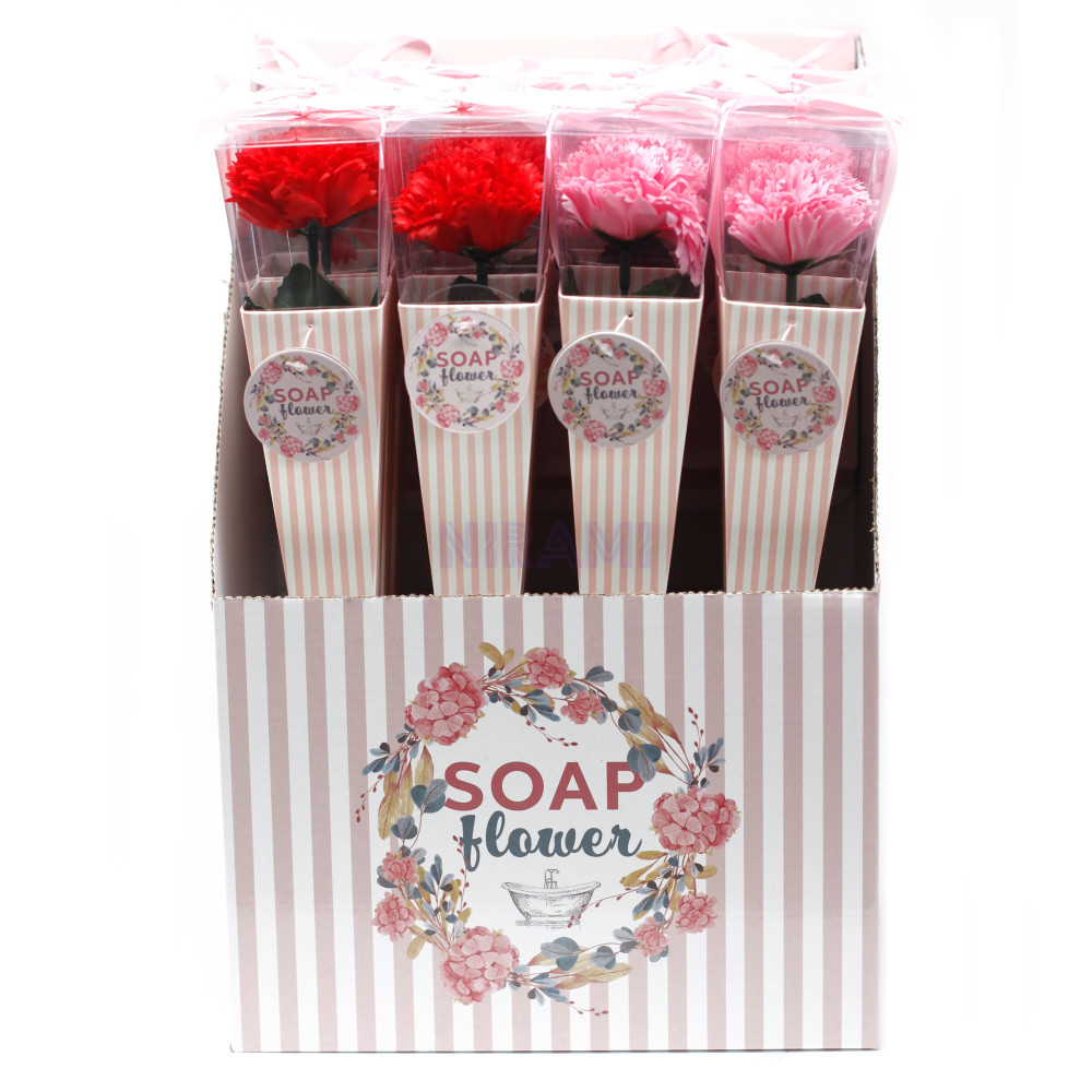 Flor de Jabón - Clavel mediano (color surtido)