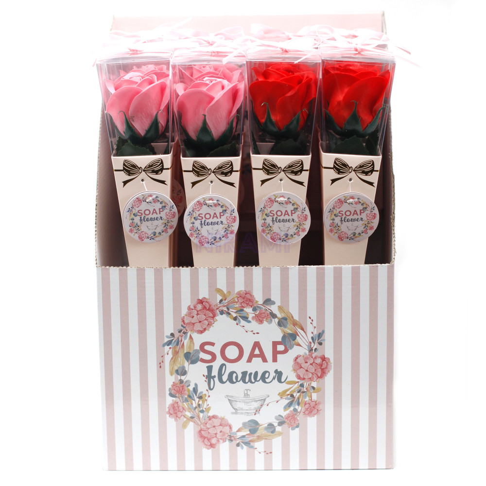 Flor de Jabón - Rosas Medium (color surtido)