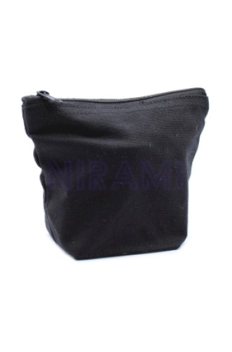 Neceser de algodón negro 10 oz - Mini bolso