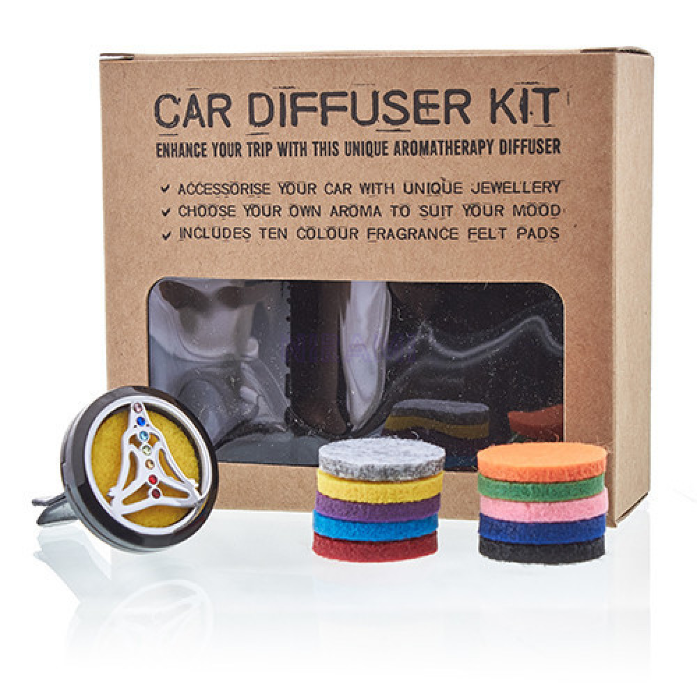 Kit difusor para coche - Estaño yoga chakra - 30mm