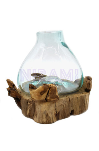 Pecera grande de vidrio fundido - 32cm