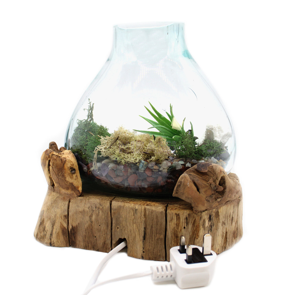 Pecera grande de vidrio fundido - 32cm