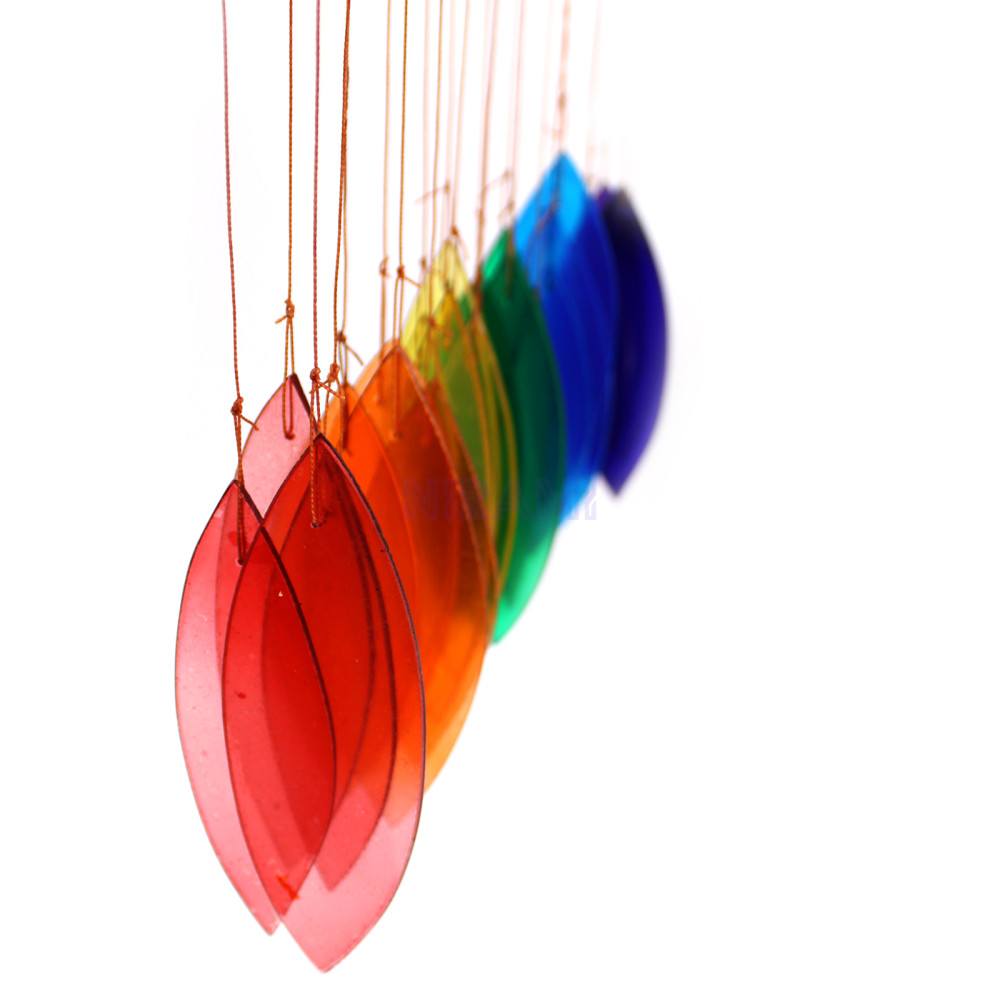 Rainbow Glass Wind Chime - Assorted