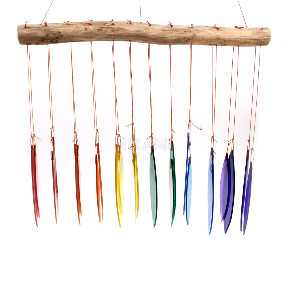 Rainbow Glass Wind Chime - Assorted