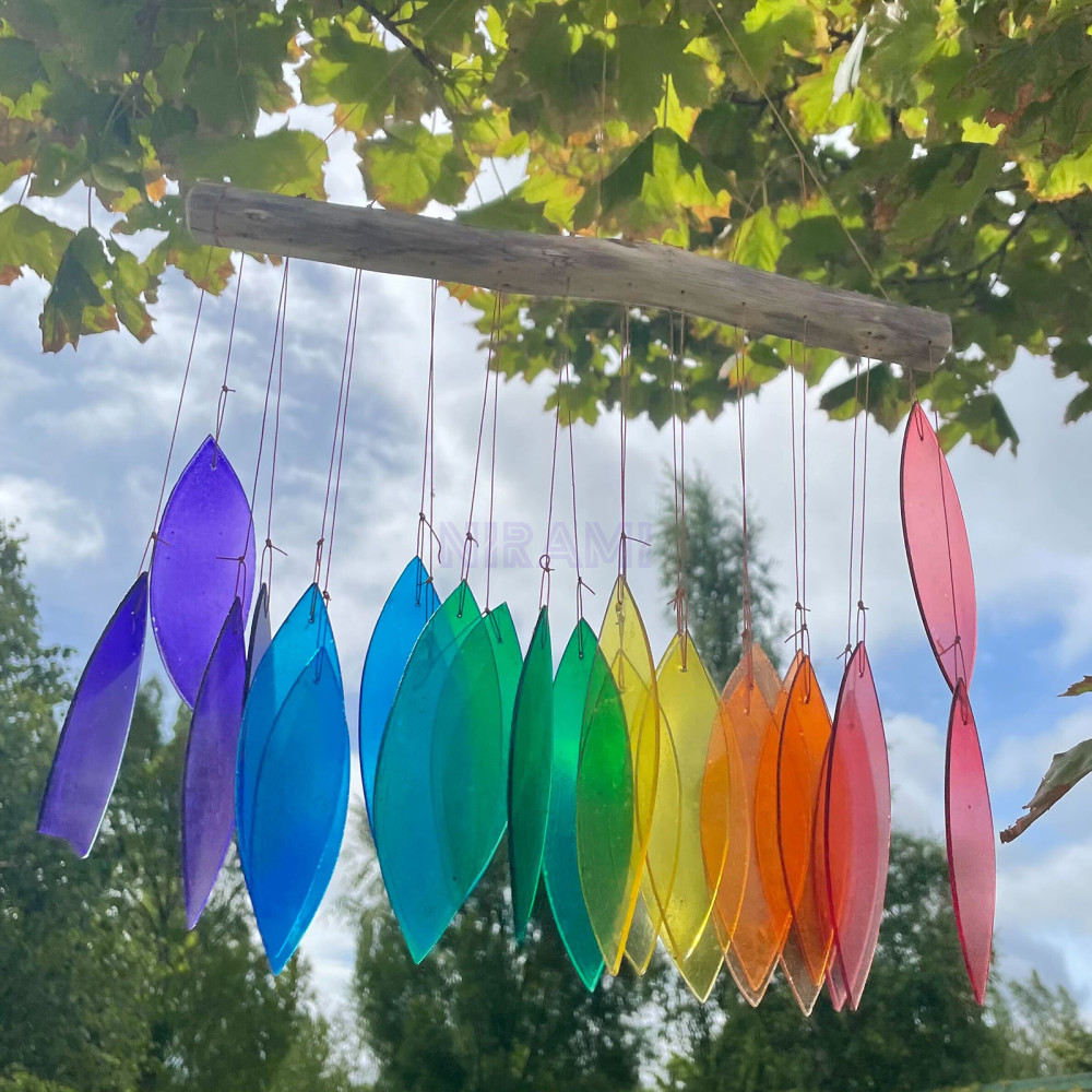 Rainbow Glass Wind Chime - Assorted
