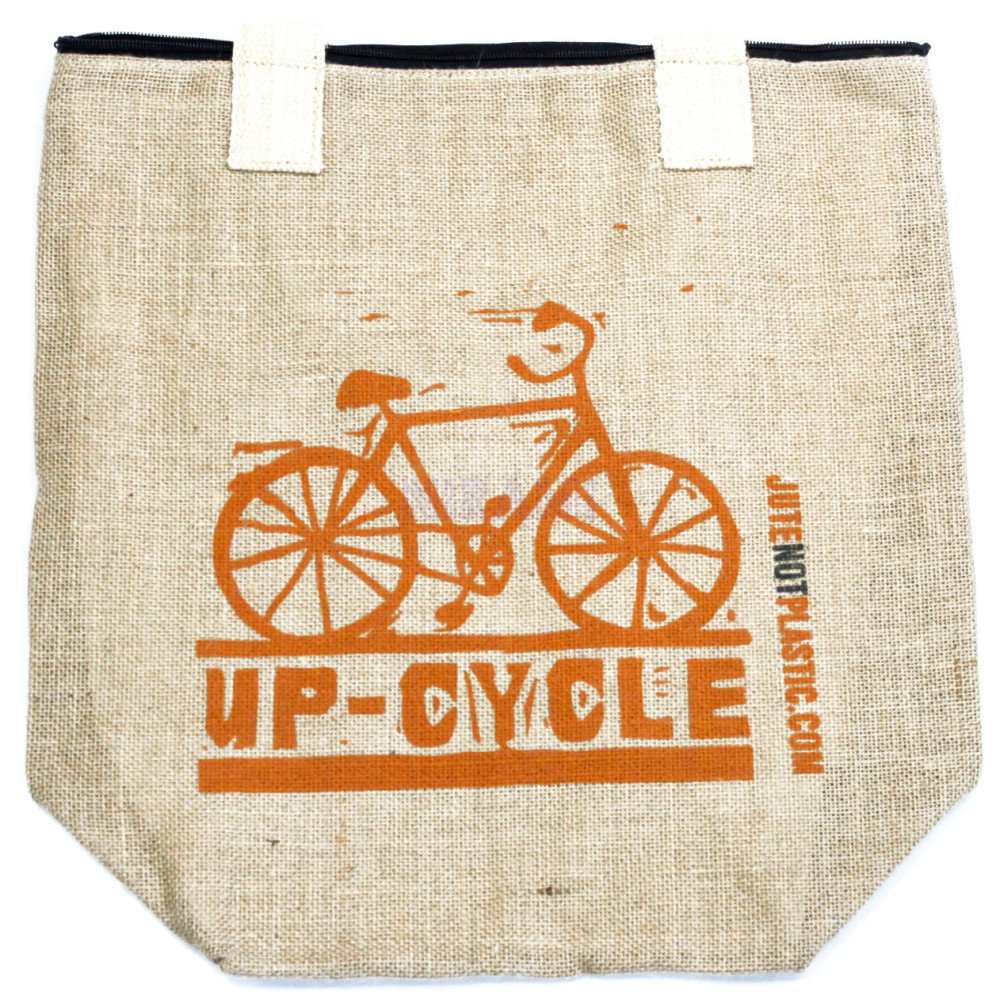 Bolso de yute ecológico - Bicicleta (diseños surtidos)
