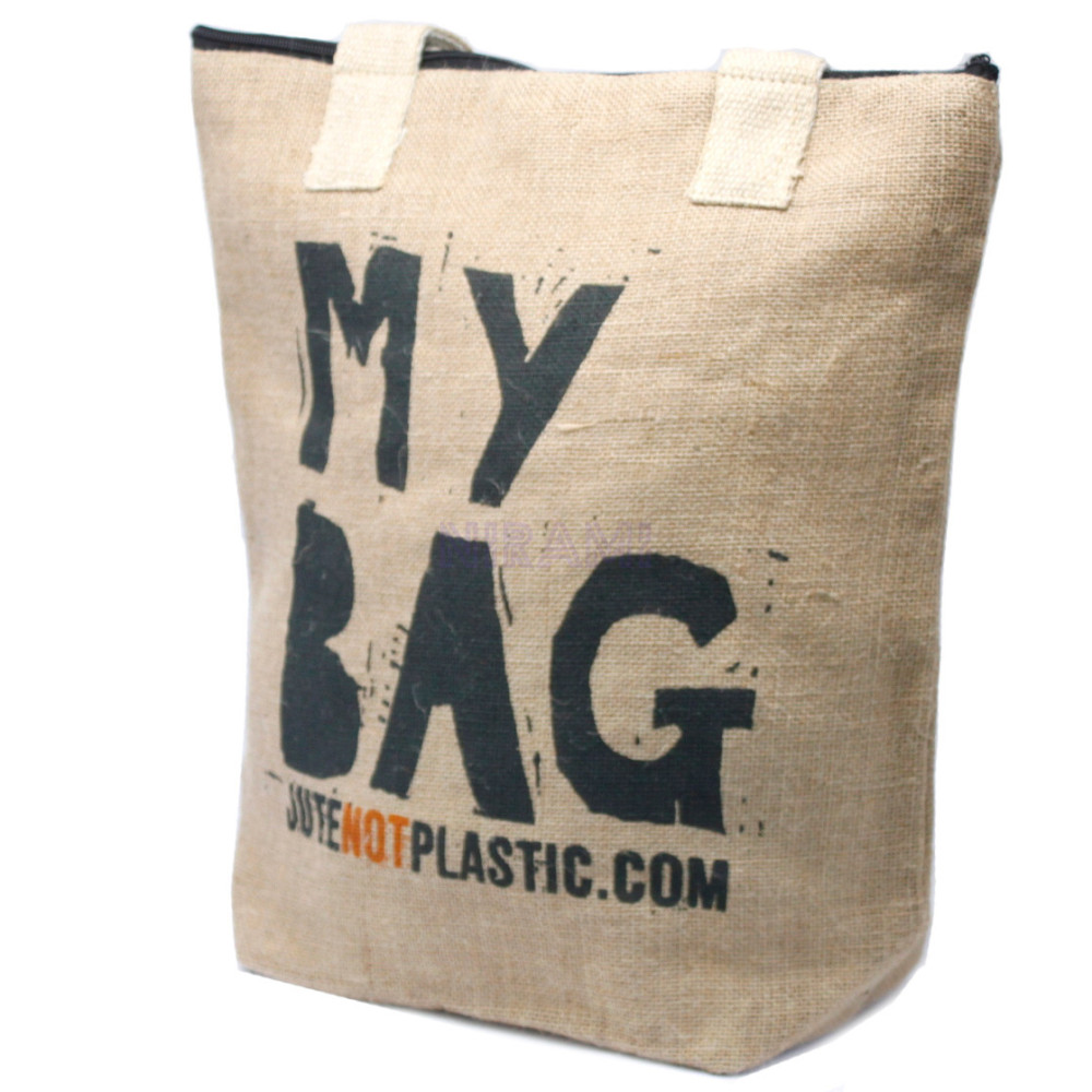 Bolso de yute ecológico - Mi bolsa - (diseños surtidos)