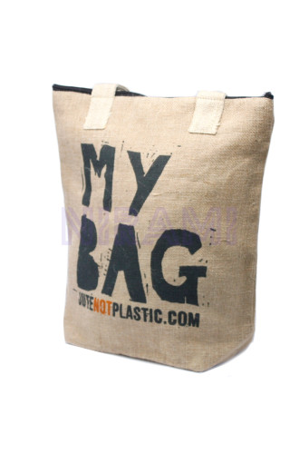 Bolso de yute ecológico - Mi bolsa - (diseños surtidos)