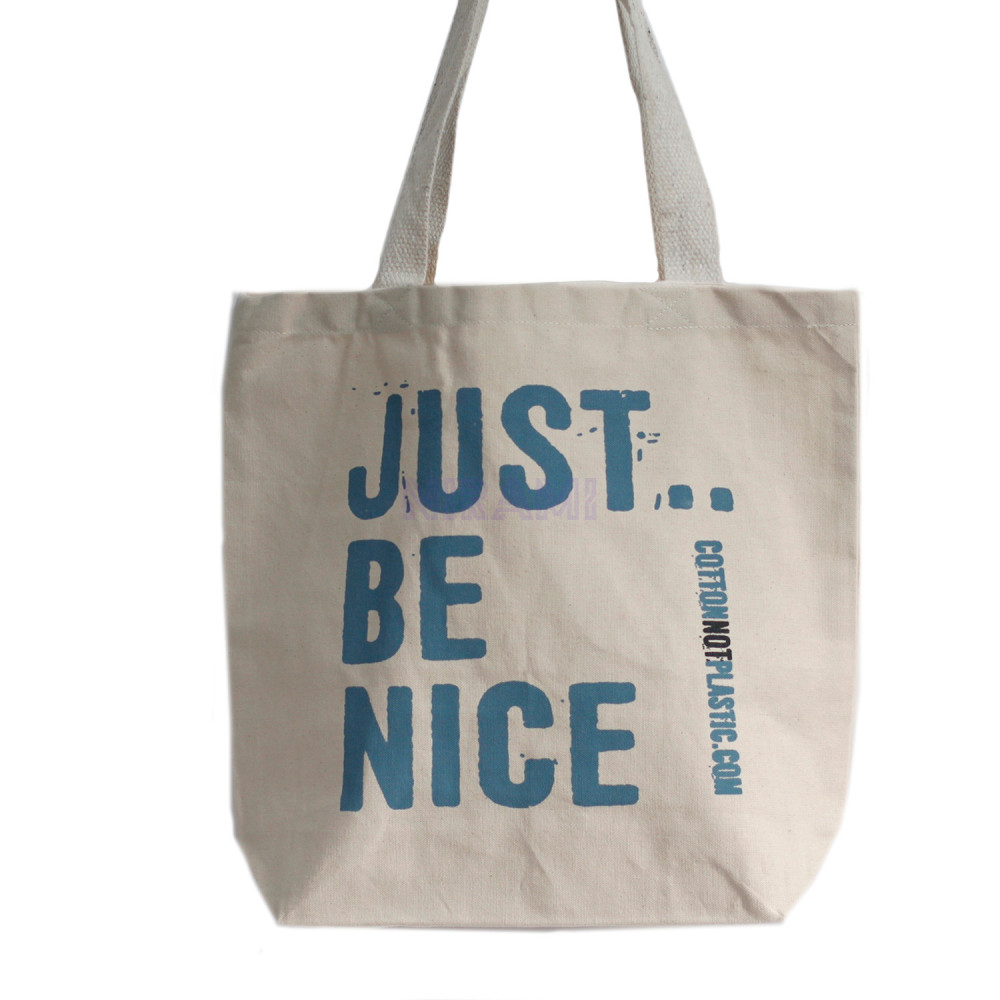 Bolsas de algodón ecológico - Just Be Nice  (4 diseños surtidos)